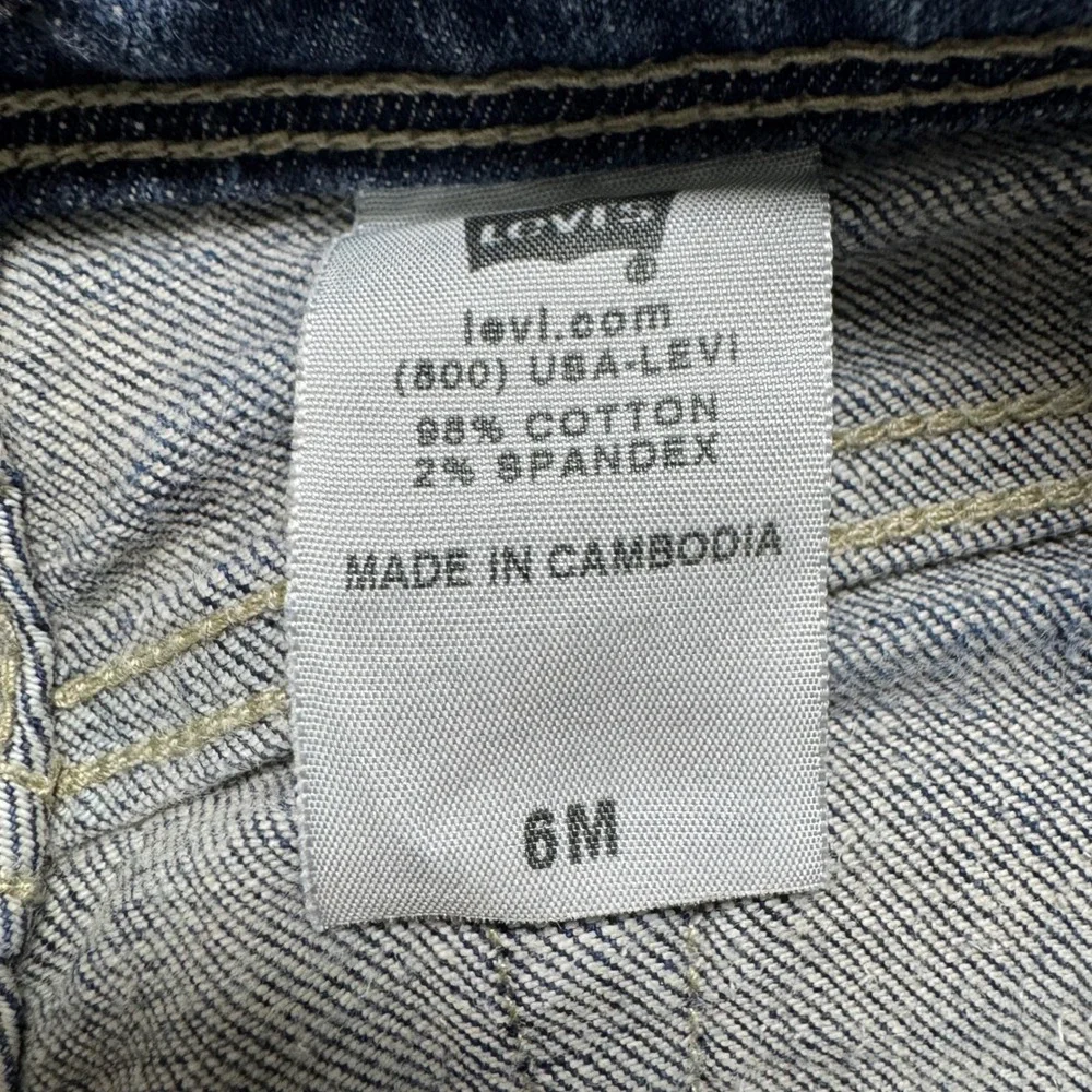 Vtg Levi's Jeans Women 6M Blue Night Blues Bootcut Stretch Denim Denim Pants